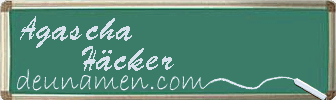 Agascha Häcker Visitenkarte